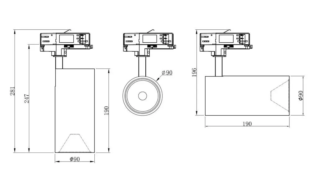 DALI-Beleuchtungssteuerung in Linienform, damit Sie sehen können, wie die Funktionen funktionieren