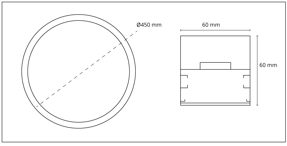 T-Circle Ø450 x 60 mm