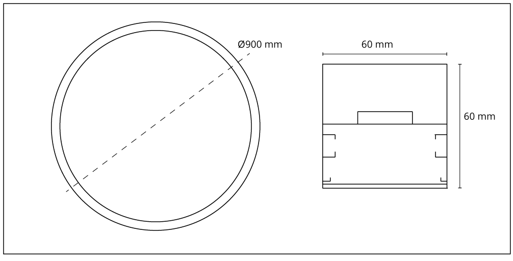 T-Circle Ø900 x 60 mm
